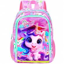 Backpack, 13" Girls Bookbag With Lunch Box, Kids School Backpacks Set For Elementary Preschool Kindergarten- Unicorn - Backpack - View 12
