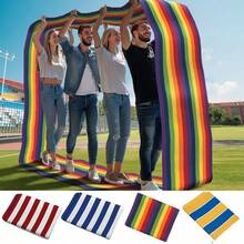 1 件户外团队建设多人协作滚轮脚带，采用彩虹色牛津布制成，周长 6 米，可同时为 3-4 人运送节日派对礼物。 - 彩色 - 查看 1