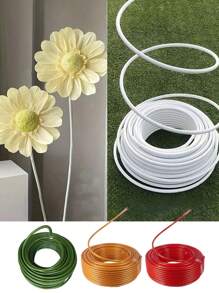 1 Stück künstliche Topiary Blumen dekorative Modellrohre, PVC Aluminium Kunststoff flexible Schläuche für DIY Partydekorationen, Geburtstag, Weihnachten, Hochzeit, ohne Stromversorgung, verschiedene Pflanzen, Neujahr Anlass, Kunststoffmaterial