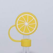 1/4/5/6/8/9 chiếc ống hút hình trái cây, nắp ống hút cho cốc 30 & 40 oz, nắp ống hút dễ thương với nhiều hình dạng khác nhau, nắp ống hút bằng silicon, nắp cho đầu ống hút 0,4 inch / 10 mm - Nhiều màu - Xem 16