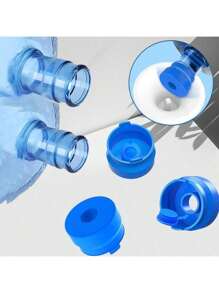 MYLOLF 1 pieza/2 piezas/3 piezas - Tapas para garrafas de agua de 3 y 5 galones, tapas de reemplazo reutilizables de silicona, tapas antiderrames para dispensadores de agua de botellas de 55mm