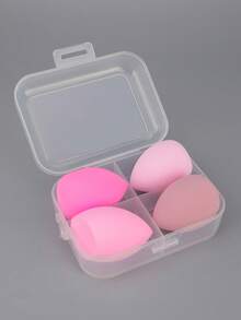 4pcs/Set Makeup Sponge Applicator, Non-Latex Drifting Bottle Powder Puff, Dry & Wet Dual-Use Makeup Sponge - Multicolor - View 9