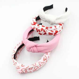 4pcs Plain Cute Hairbands, Suitable For All Seasons