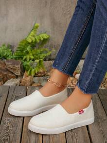 New Breathable & Cooling Casual Slip-On Sneakers, Anti-Slip Versatile Lightweight Summer Shoes For Women