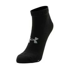 Under Armour 1 Pack Of 3 Pairs Unisex UA Essential Low Cut Lightweight Comfortable Casual Outdoor Sports Socks - Black/white/gray - View 2
