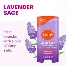 Lume Whole Body Deodorant - Smooth Solid Stick - 72 Hour Odor Control - Aluminum, Baking Soda And Skin  - 2.6 Ounce (Pack Of 2) (Lavender Sage) - Hoa mẫu đơn - Xem 11