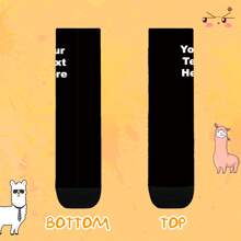 Custom Printed Personalized Socks With Text - Boy's Dress Socks