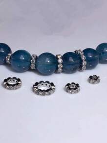 1/5/10 件套优质黄铜方晶锆石 18k 镀金隔珠，4-10 毫米各种尺寸，DIY 珍珠水晶手链项链配件