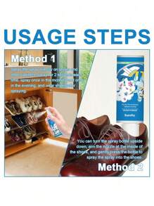 1 件装鞋子和袜子除臭喷雾，清除运动鞋、运动鞋异味，保持鞋子清新干燥 - 藍色 - 查看 7