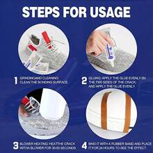 强力修鞋胶 - 快干、柔韧、适用于人造皮革、运动鞋、橡胶鞋和塑料鞋 - 可水洗、防水，是鞋底和鞋面的理想选择 - 彩色 - 查看 6