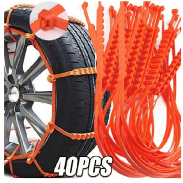 Autoreifenketten Winter Schnee Anti-Rutsch-Reifen Kabelbinder Auto Outdoor Schneereifen Reifen Anti-Rutsch-Kette Notfallzubehör