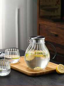 1pc New Pumpkin Shape Cold Water Pitcher, Glass High Heat Resistant Large Capacity Infuser Teapot, High-Quality Iced Tea Jug For Home Use