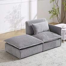 Futons - LIGHT GREY + Fabric + 2 Seat1 - View 10