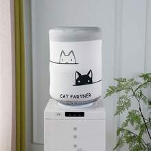 1 pieza Cubierta de tela elástica para dispensador de agua de 5 galones, cubierta universal para contenedor de agua de 18.9L