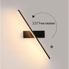 1 pieza Espejo de maquillaje con luz LED, recargable por USB, control remoto, regulable, lámpara de pared multifuncional giratoria para baño, dormitorio, dormitorio universitario, protección ocular