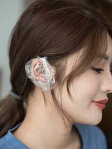 一次性耳罩，柔软舒适的塑料防水耳垫，适合淋浴、沐浴、染发和美容院使用 - 非常适合理发师和顾客，美容院必备 | 舒适贴合 | 贴合设计，耳朵保护，返校，旅行度假必需品，女士发饰