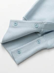 mini bala Newborn Baby Romper Soft Cute Bodysuit Skin-Friendly Jumpsuit - Gray Blue - View 8