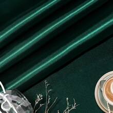 Hunter Green Satin Fabric 3 Yards, 63" Wide Shiny Silky Fabric For Dress, Shirts, Table Runner, Napkin, Tablecloth, Wedding Decor, DIY Crafts