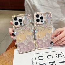 Funda para teléfono 1PC Teléfono Bling de Doble Cara, Parte Trasera Dura Suave a Prueba de Golpes, Multicapa, TPU + PC, Compatible con 16/15/14/13/12/11 Pro/Plus - transparente - Ver 3