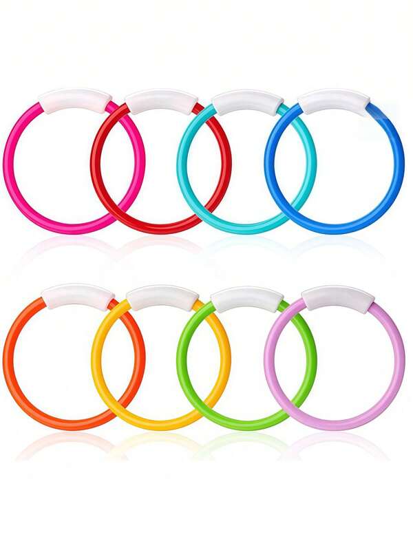 1/4pcs Assorted Color Diving Rings, Swimming Pool Toys, Colorful Swim Rings, Underwater Training Diving Toys, Gifts, Summer Swimming Water Fun Games, (Mixed Color) Diving Rings Toys, Swimming Pool Toys, Diving Rings Water Play Beach Toys, Christmas & Halloween Gifts