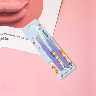 2PCSTweezers Scrapbook Stickers And Paper Tape Pick Up Multifunctional Tools Stationery DIY Garbage Diary Album School Supplies,School Supplies,Back To School