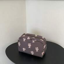 可爱大容量化妆包，便携式手提包，小众设计化妆品收纳包，旅行必备包，适合学校度假度假返校用品洗漱包防水盥洗包