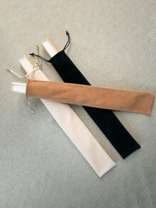 1pc Velvet Hand Fan Pouch With Drawstring - Protective Long Fabric Sleeve Storage Bag For Rave Folding Hand Fans, Portable Fan Protector Gift Bag, Gift Wrap Storage,The Best Gift For Friends And Classmates