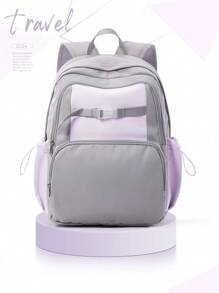 Mochila Escolar Fofa para Meninas Adolescentes, Mochila Escolar de Alta Qualidade, Sacola Escolar, Bolsa Escolar da Moda, Bolsa para Escola Elementar, Ensino Médio e Faculdade, Mochila Escolar para Estudantes, Mochila Grande de Viagem para Faculdade Compatível com Laptop de 15,6 Polegadas, 42 * 14,5 * 32