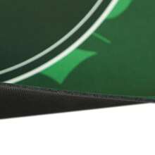 Water-Resistant 6-Player Poker Mat With Felt Surface And Carrying Bag - Green Professional Poker Table Accessory - Green - View 4