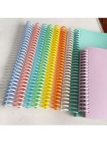5pcs/10pcs Plastic Loose Leaf Ring Binder - Spiral Notebook Rings - 30 Holes Plastic Spiral Binding Rings - Trimmable And Durable, Suitable For Bookbinding, Notebook Accessories, Office File Backup Accessories, Document And File Organization, Student And Teacher Supplies, School Supplies,School Supplies,Back To School