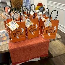 10 buah Label Hadiah Halloween, Hadiah Halloween untuk Wanita, Label Halloween - MultiWarna - View 3