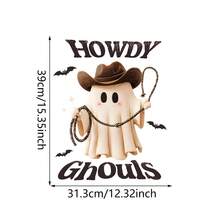 Halloween Wall Decoration, Cute Cartoon Cowboy Style Ghost Wall Stickers, PVC Waterproof Wall Stickers For Rooms, Windows, Wall Decorations For Home Parties, Classrooms, Office Rooms, Decoration Personalized Stickers Halloween Decor Christmas Decoration Thanksgiving Wedding Home Decor Home Decor Fall Decor Autumn Decor Birthday Decorations For Gifts Party Supplies Indoor Holiday Festival Decor Wall Decor Halloween Ornaments - Multicolor - View 5