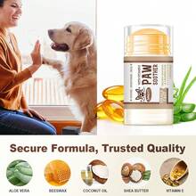 2 pièces Baume de protection pour coussinets de pattes de chat et de chien (40 g) | Baume naturel et léchable pour coussinets de pattes de chiens, convient pour les coussinets crevassés, secs et abîmés, les nez et les coudes | Baume apaisant pour le nez du chien
