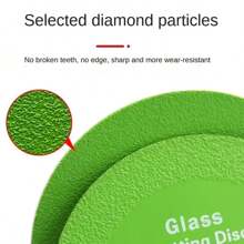 1 件 100 毫米玻璃切割盘金刚石锯片适用于角磨机 2 件切割盘，超宽金刚石砂，大理石，玻璃，瓷砖，倒角，修边，研磨，角磨机