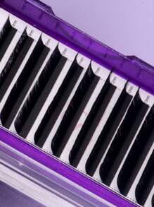 L M(LU) LJ LB LC LD Fuchs Katze Augenlinien-Effekt Kaschmir 12 Reihen Soft Dark Volume Classic Wimpernverlängerungen 8-15mm 0,07 Einzelwimpern Super Soft Matt Schwarze Seide Wimpernverlängerungszubehör für Schönheitssalons Neue Ankunft Wimpernbüschel, Wimpernbüschel, Einzelwimpern, Wimpern, Falsche Wimpern