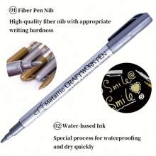 Set mit 12 metallischen Glitzerstiften, wasserfest & lichtecht farbige Zeichenstifte für Steinmalerei, Basteln, DIY, Alben, Holz, Kunststoff, Keramik - Keilspitzen Markerstifte für Feinkunst, Kalligraphie, metallische Markerstifte, Malsets für Kinder, Ohuhu Markerstifte, Farbmarkerstifte, Kinder Malbedarf, Sammelalbum Stifte, Markerstifte, Ohuhu, Farbstifte, Malen, Farbstift, Künstlerbedarf Kinder, Schul-Rückkehr