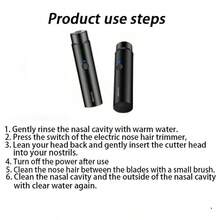 Mini Portable Electric Shaver, Rechargeable Self-Grooming Razor Suitable For Eyebrows, Upper/Lower Lips, Cheeks, Chin And Neck, 500mAh Battery Capacity - Black - View 7