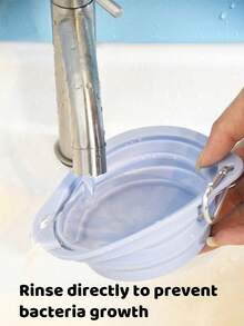 2个可折叠狗碗，宠物可折叠碗，可折叠狗碗，可折叠硅胶狗碗，狗旅行碗，硅胶可折叠狗碗，狗碗 - 彩色 - 查看 7