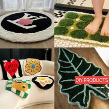 80" X 60" Large Marked Primary Tufting Cloth - Large Monk' S Cloth For Rug Tufting And DIY Rug- Making With Tufting Guns And Punch Needles