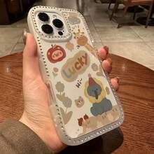 Funda para teléfono 1PC Teléfono Bling de Doble Cara, Parte Trasera Dura Suave a Prueba de Golpes, Multicapa, TPU + PC, Compatible con 16/15/14/13/12/11 Pro/Plus - transparente - Ver 6