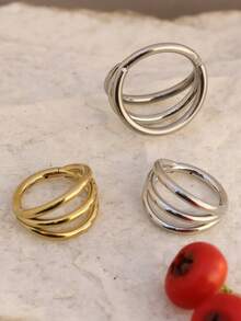 1pc Hinged Clicker Nose Ring, Layered Piercing Jewelry, Boho Simple Style, Infinity Theme, Daily & Gift Occasion, Valentine's Day, All Seasons - 鼻環 - 查看 4