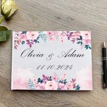 Personalisiertes weißes, grünes, rosa Hochzeitsgästebuch, individuelles Gästebuch, Verlobungsempfangs-Unterschriftenbuch, Hochzeitsjahrestags-Buch, Bridal-Shower-Geschenk, multifunktional, ornamental, wiederverwendbar, exquisit, stilvolle, hochwertige, farbige, moderne, individuelle, einzigartige, ideale Geschenke für ihn, ideale Geschenke für sie, Freund, Vater, Freundin, Mutter, Familie, Freunde, Teeraum, Zuhause, Garten, Büro, für Jahrestage, für Valentinstag, für Muttertag, für Geburtstage, für Vatertag, für Abschluss, für Hochzeiten, für Einweihung