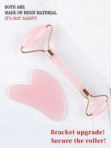 1/2/4件装亚克力树脂身体按摩刮痧板，心形刮痧工具，适用于SPA、蜂蜡护肤、抗皱、美容、护肤、SPA、自我护理、护肤工具、面部护理、美容师用品、按摩、面部按摩工具、面部滚轮 - 粉色 - 查看 7