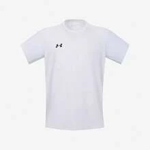 Under Armour Camiseta de mujer de cuello redondo, ajuste suelto casual, manga corta clásica, 21500139-100