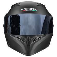 Casco Motocicleta Abatible Con Luz Led Dot Negro/rojomocoerl - M - Ver 7