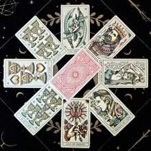 1 Box Tarot Cards, 78pcs English Version, Suitable For Back To School, Christmas, Halloween, Thanksgiving Gift, Party Board Games And Card Games