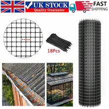 10M Garden Fence Netting Mesh Fence Plastic Black Roll Barrier Net UK NEW - Black - View 1