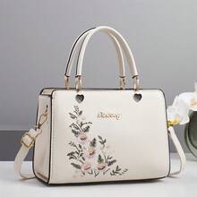 Small Purses And Handbags For Women Ladies Fashion Crossbody Bag Teenage Girls Top Handle Satchel Shoulder Bags Small Totes Bags - 白色花朵 - 查看 1
