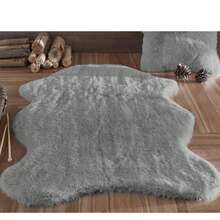 Jassrug Rabbit 30 Mm Fur-Like Plush Pelt – 70x100 & 100x140 Cm – 100% Polyester – Made In Turkey - Blue - View 1