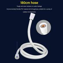 Douche de camping, douche de sécurité électrique portable, douche électrique à main, douche de randonnée en plein air, pour le bain en plein air, l'arrosage des plantes, le nettoyage des animaux, le lavage de voiture, l'équipement de camping, le dieu du bain pour la plage, portable pratique, dortoir, ménage, camping, douche simple, bain sans fil mobile, pompe à eau rechargeable